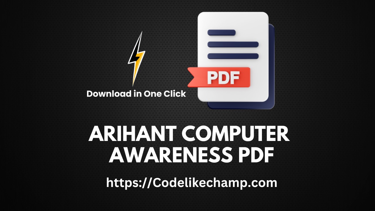 Arihant computer awareness pdf
