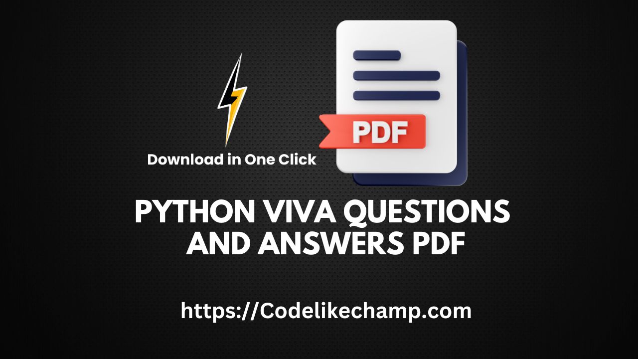 Python viva questions and answers pdf